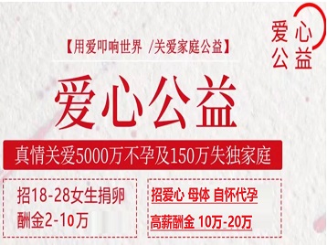 西岗捐卵助孕生子 爱心志愿者招募